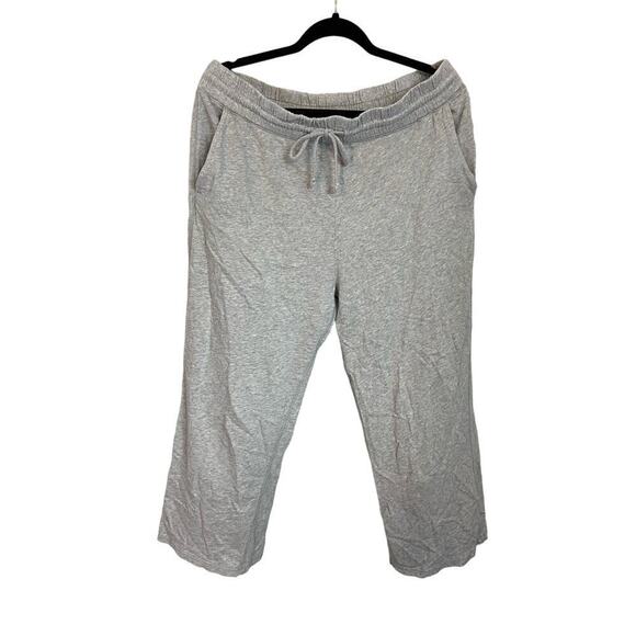 J crew Magic Rinse wide leg pants heather grey size L - Picture 1 of 4